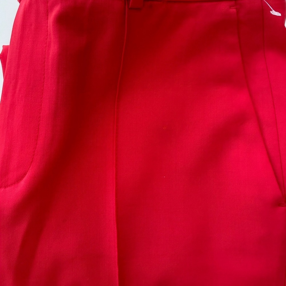 J Crew “Tollegno 1900” Red Classic Fit Straight Leg Pants Size 4 Work Career - Picture 14 of 15